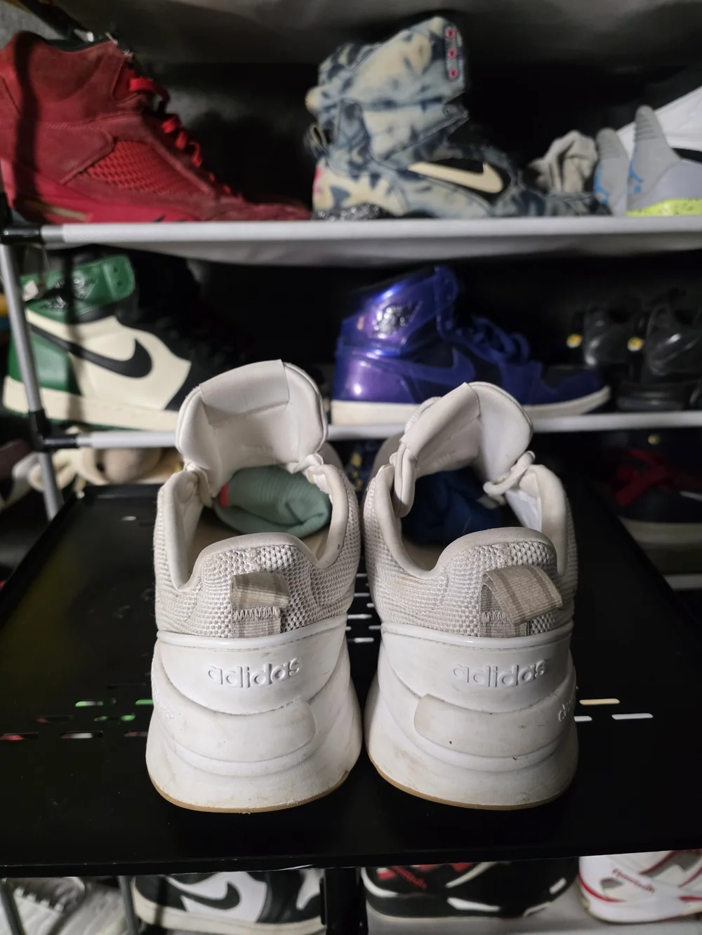 🔥 Adidas Super Cloudfoam Men Size 10.5 White Running Sneakers